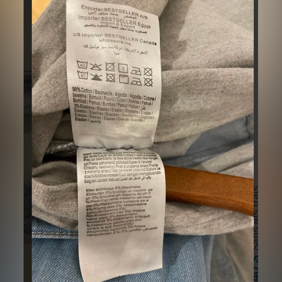 Maternity jeans Mama Licious ripped jeans with full belly panel - Picture 6 of 6